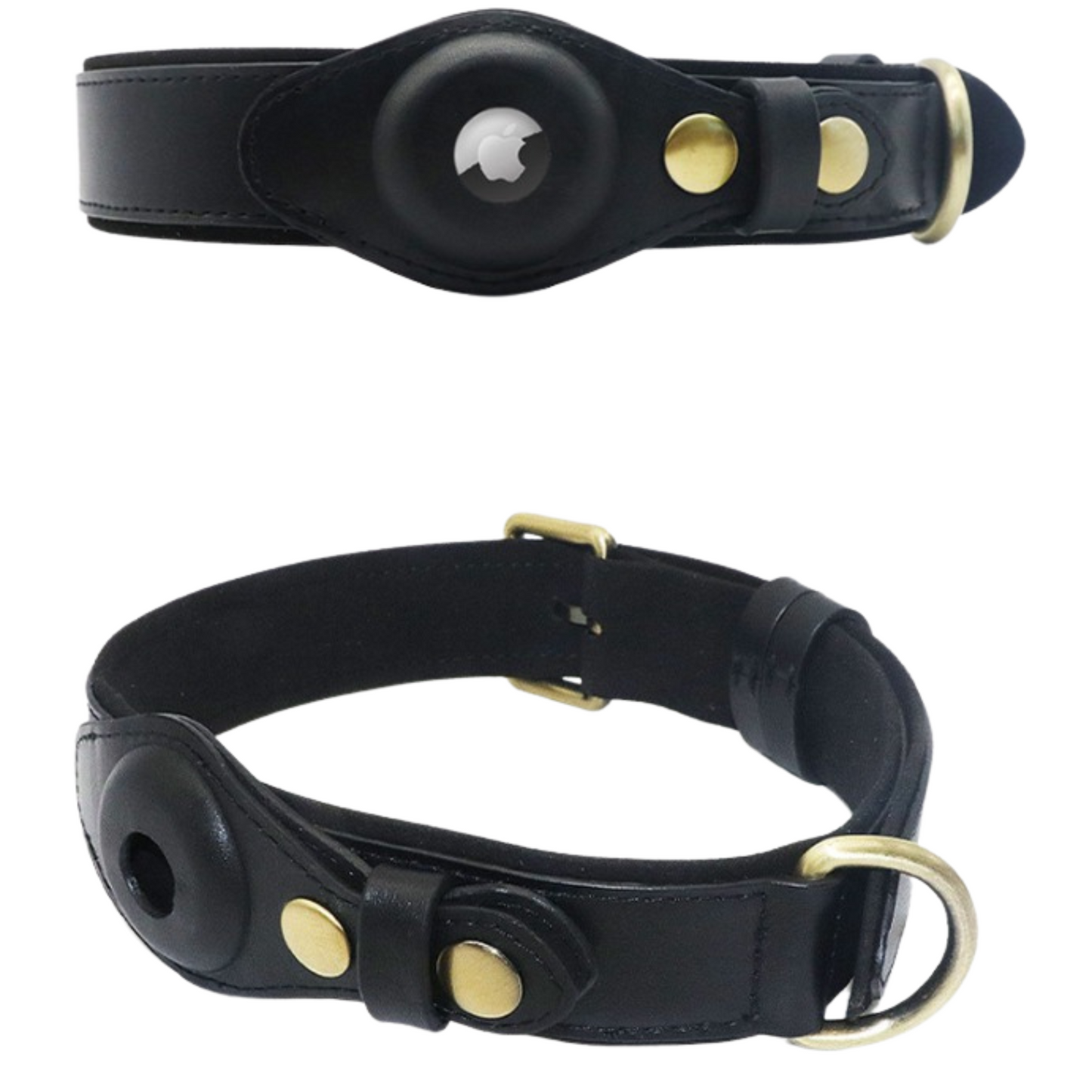 Leather Anti-Loss Dog Collar